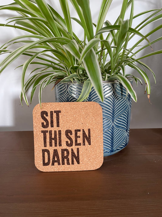 Sit Thi Sen Darn Yorkshire Coaster