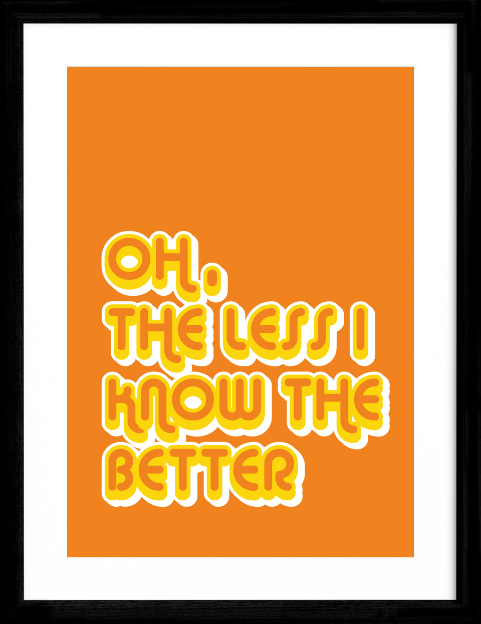 The Less I Know The Better