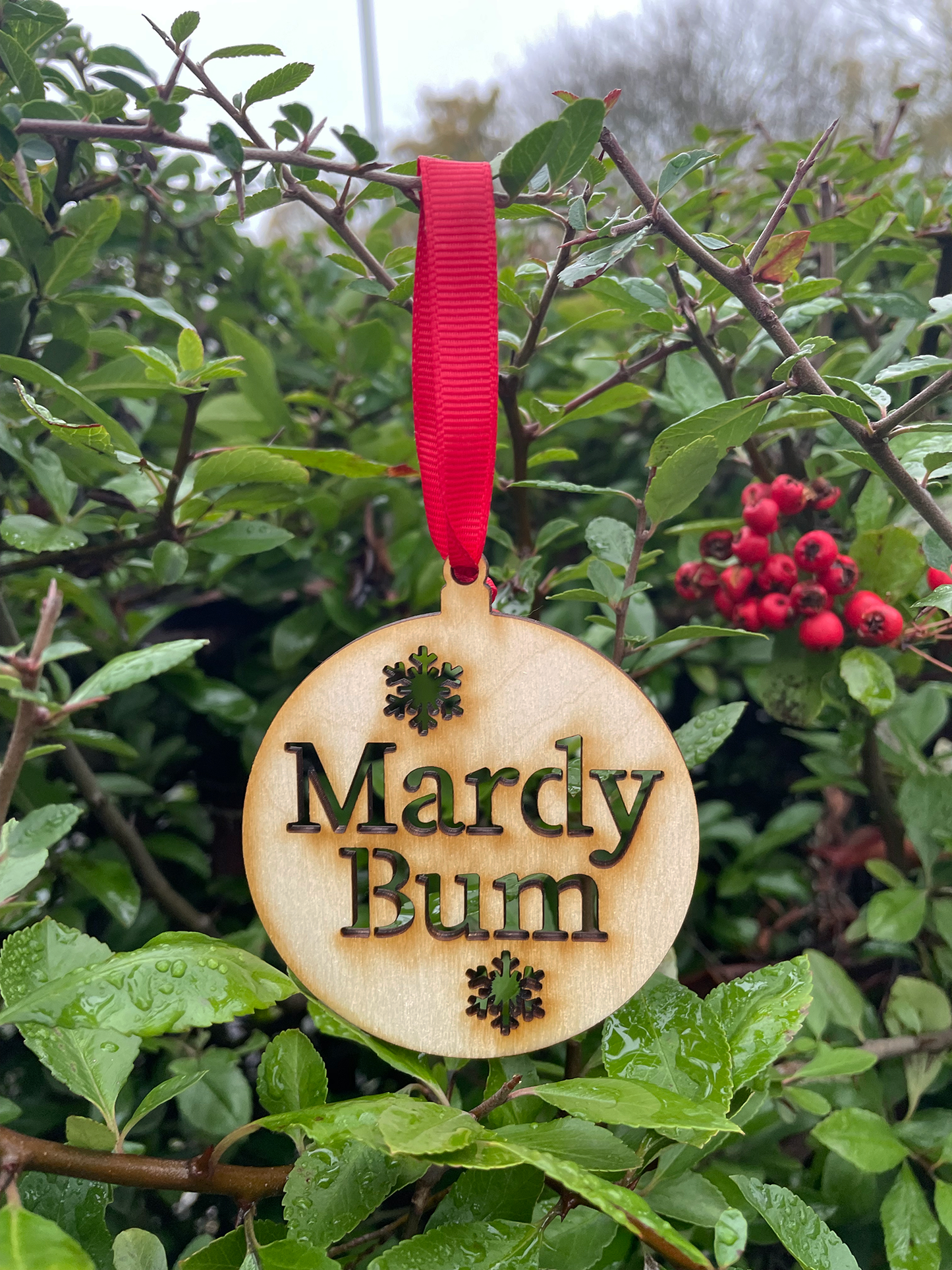 Mardy Bum Yorkshire Christmas Bauble Decoration