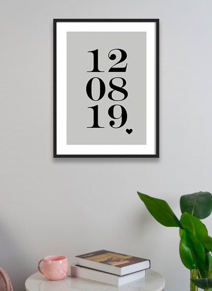 Black A4 Mounted Frame