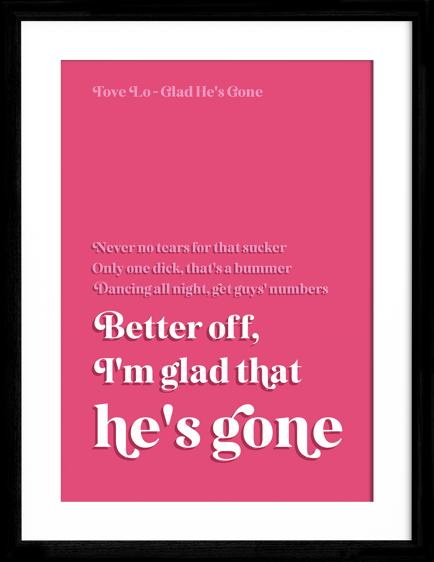 Tove Lo - Glad he's Gone