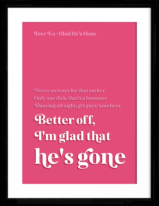 Tove Lo - Glad he's Gone