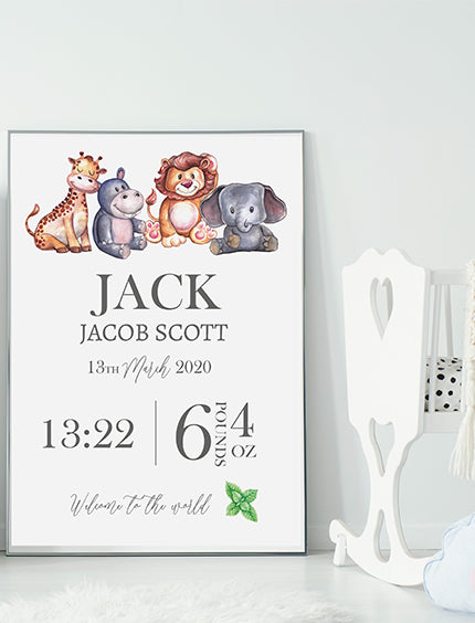 Welcome to the world personalised print