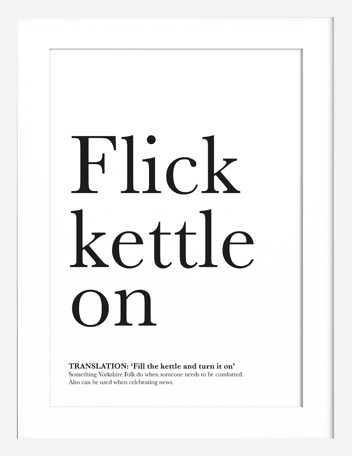 Flick Kettle On