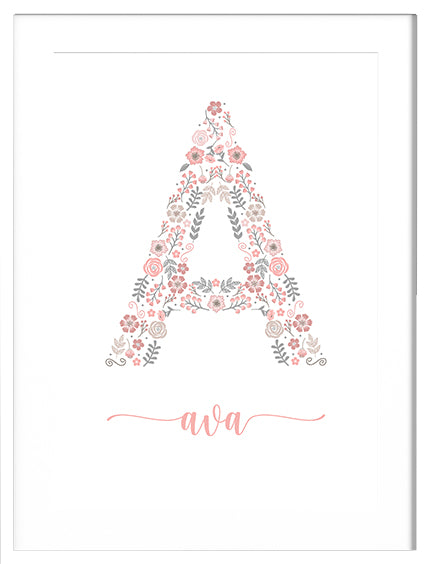 Floral Nursery - Personalised