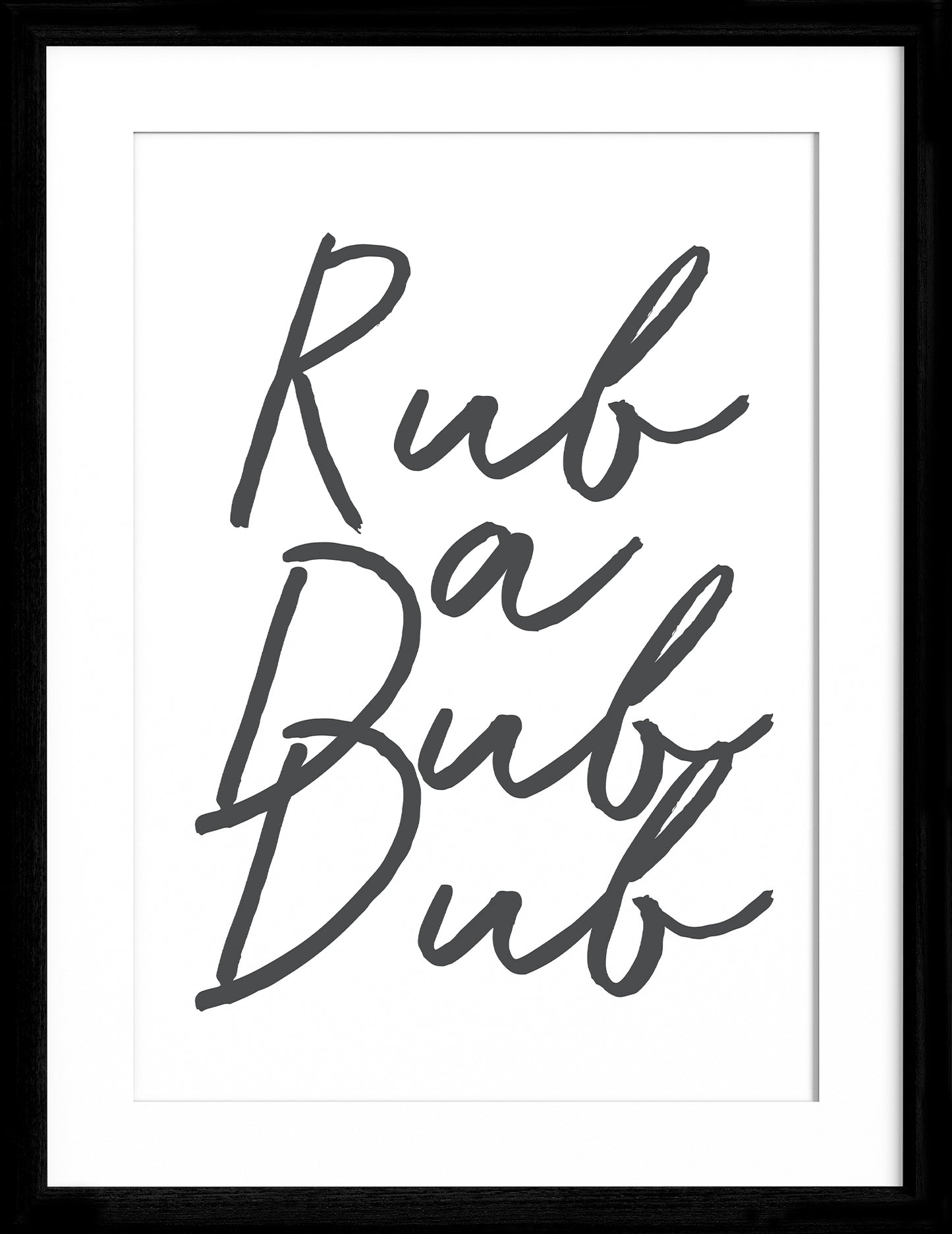 Rub A Dub Dub Bathroom Print